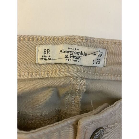 Abercrombie and Fitch Khaki Skinny Pants Leggings W29L29 size 8r - Picture 7 of 9